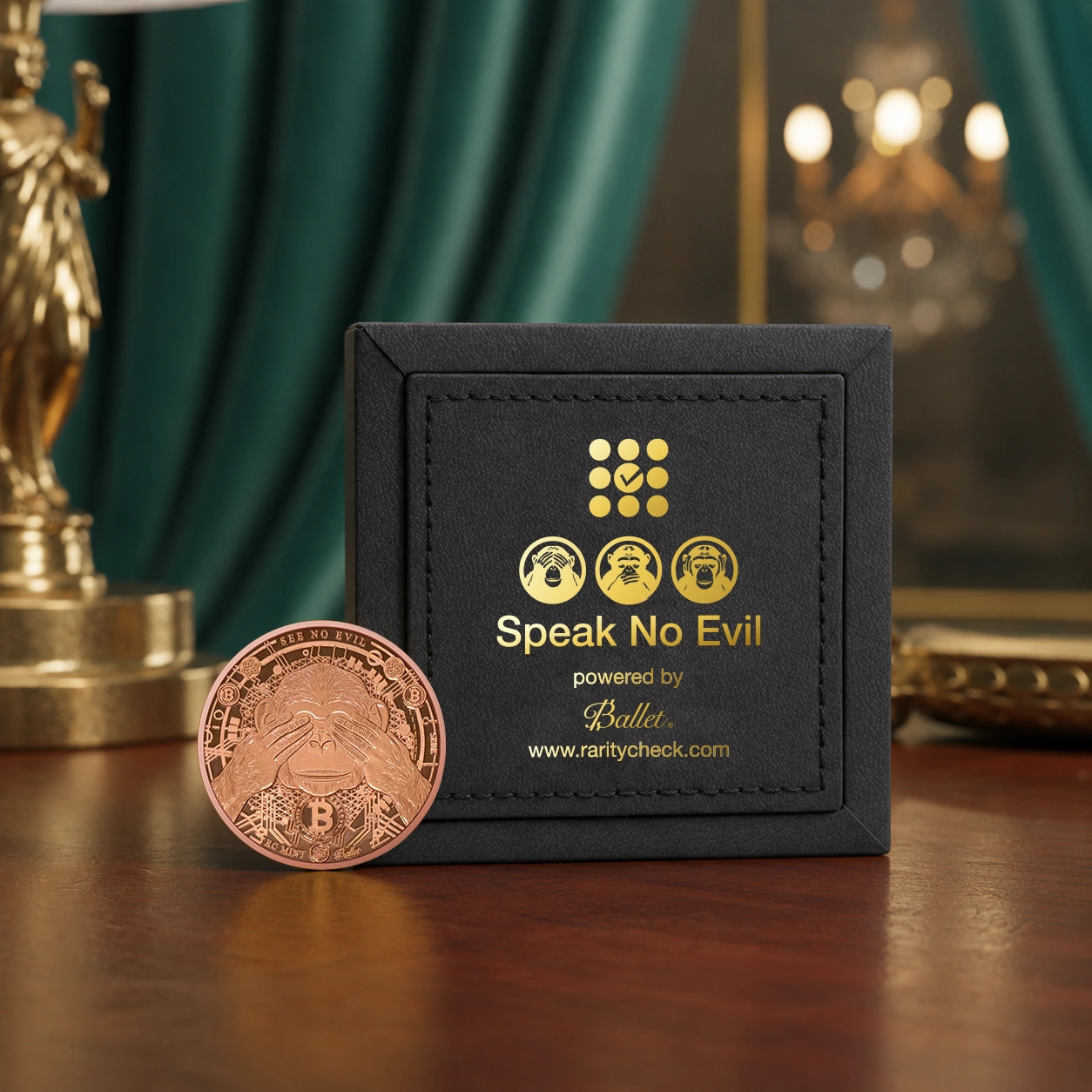 Custom-branded commemorative cold storage coin